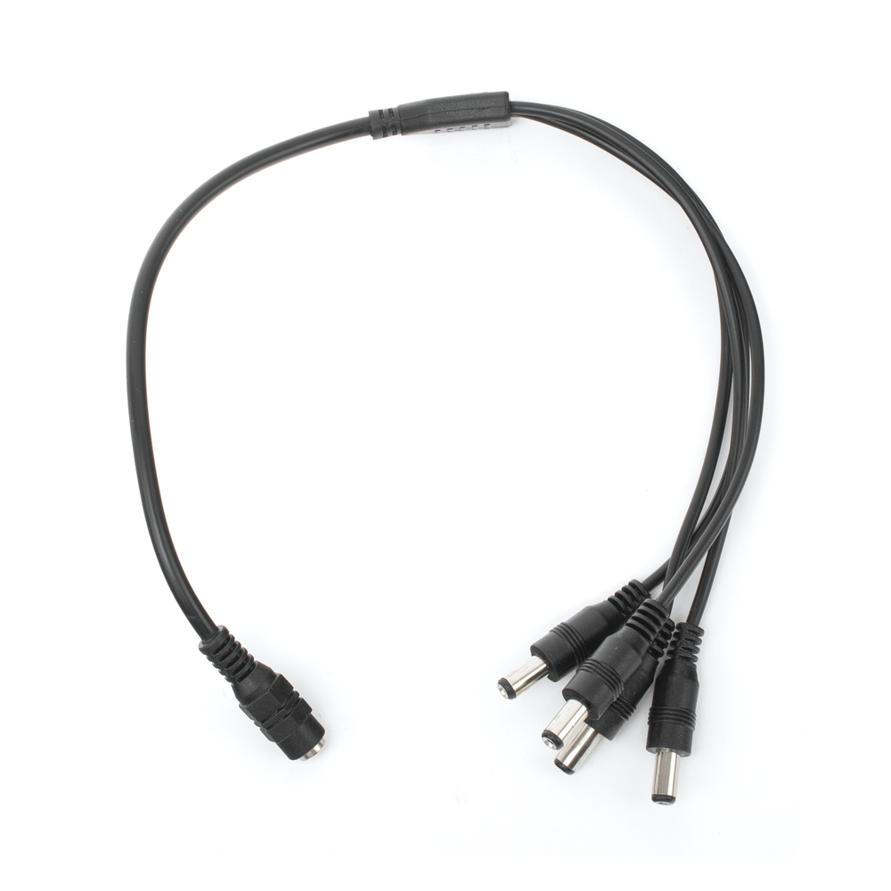 Cable with 3.5mm Female Jack Connector with 4 Male Jack Outputs (Power Splitter) / OCTOPUS TYPE / 4 Male Connectors / 1 Female Connector / 3.5mm Jack