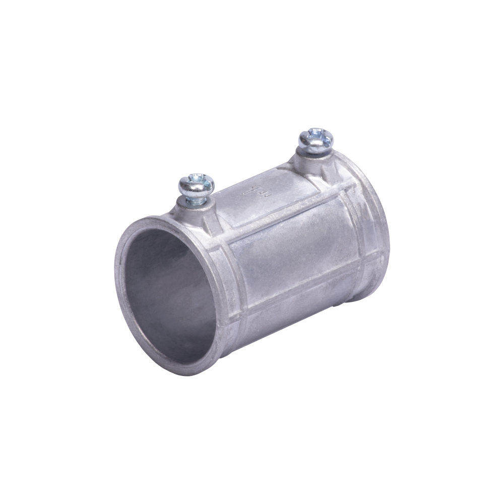Cople 1" (25mm) Pared Delgada Con Tornillo (Tipo Americano) Galvanizado, Etiqueta Verde. 