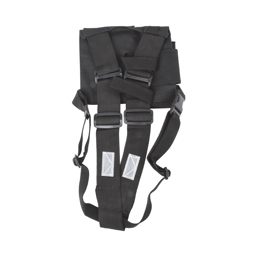 Pechera Universal sin logo con soporte para radio y bolígrafo más bolsa con cinta adherente para su seguridad.