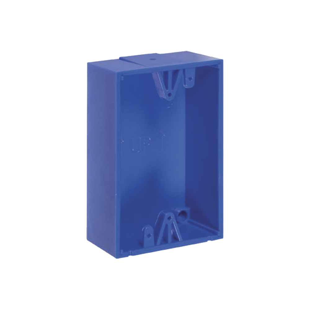 Caja de Montaje Color Azul para Botones de Emergencia STI