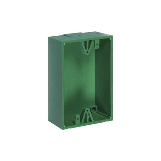 Caja de Montaje Color Verde para Botones de Emergencia STI
