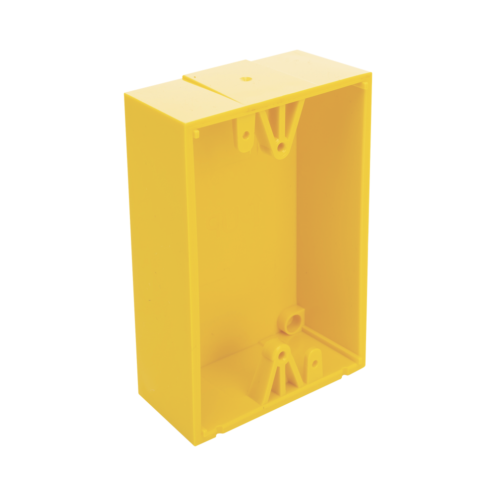 Yellow Mounting Box for STI Emergency Buttons