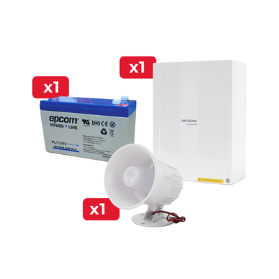Kit de Alarma DSPHA64LP / Sirena / Batería de Respaldo