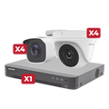 Kit de CCTV 4 Megapíxeles / Incluye Grabadora de 8 Canales / Cámara Turret / Cámara Bala