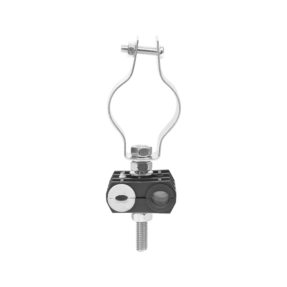 KIT de Un Sujetador de plastico para dos cables de 6 a 8 mm con todo y hardware de instalación