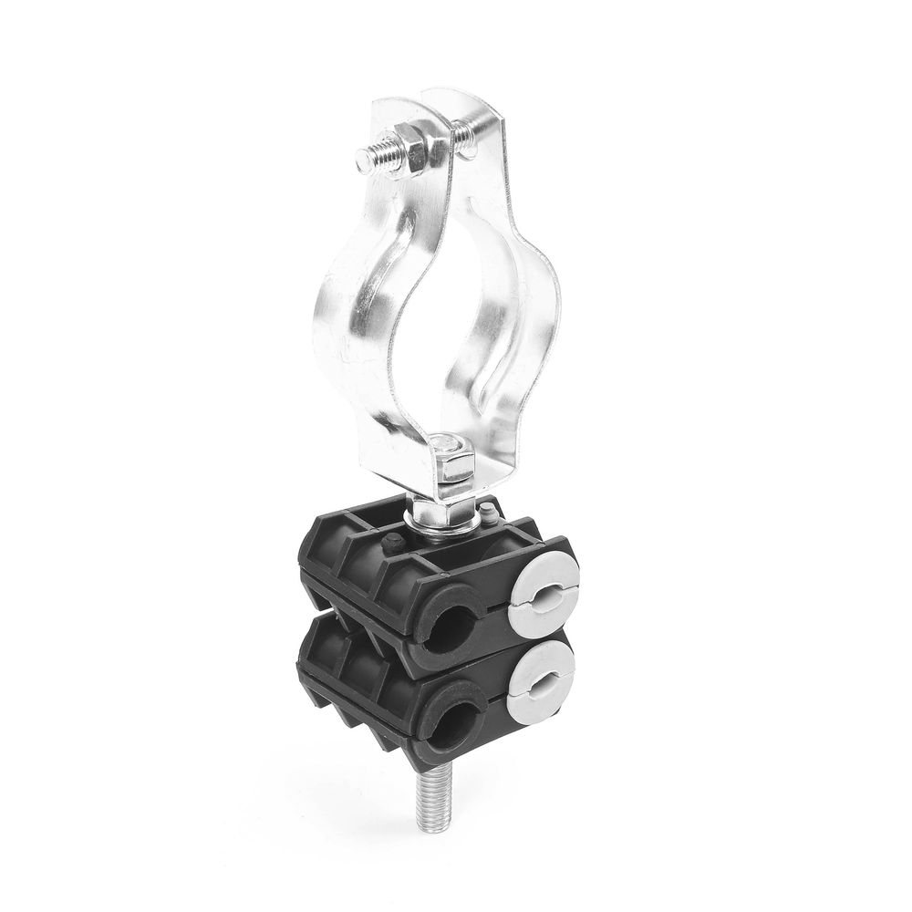 Kit of two plastic clips for four 6 to 8 mm cables with all installation hardware