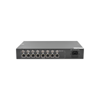 Kit de TRANSCEPTOR ACTIVO DE 8 CANALES / VIDEO+PODER en un solo Cable UTP / 150 metros en 4K, 200 metros en 5 MP/ Envía 36 Vcc y Recibe 12 Vcc / TODO INCLUIDO PARA RACK / Compatible con cámaras HD-TVI/CVI/AHD/CVBS / INSTALACIÓN LIMPIA