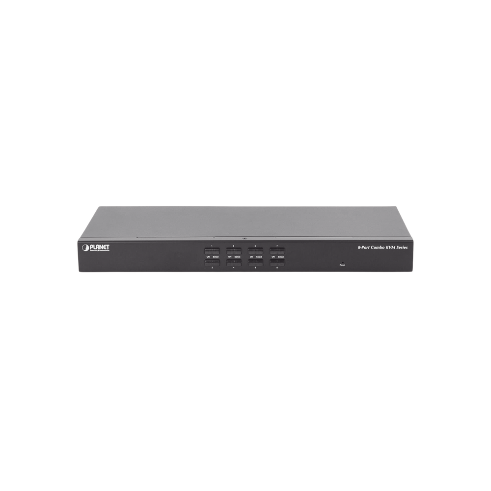 Switch Para Monitor KVM de 8 Puertos VGA, Permite el Acceso y Controla Hasta 8 Computadoras Desde Una Sola Consola (Teclado, Ratón y Monitor).