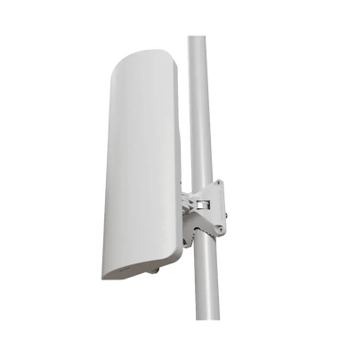 (mANTBox ax 15s) Estación base doble banda 2.4 / 5 GHz con una potente antena sectorial incorporada, RouterOS L4, Intern