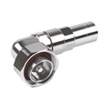 Conector DIN 7-16 Macho en Ángulo Recto para LDF4-50A, PIN Cautivo