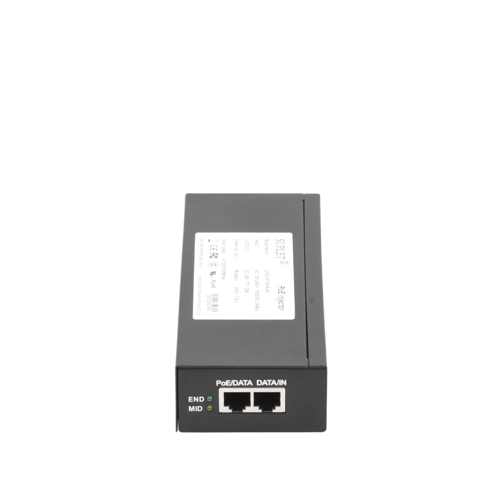 Inyector Super Hi-PoE / 56 Vcd / 30 Watts / Para Domos HIKVISION PTZ / IP (-AE / DE) / Soporta 802.3 af /at