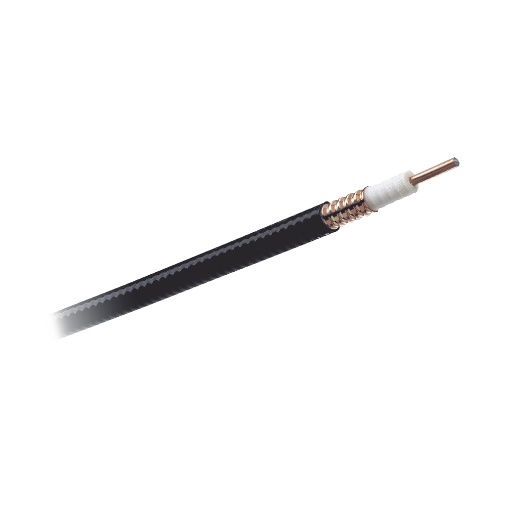 Cable coaxial Heliax de 1/2", cobre corrugado, blindado, 50 Ohms