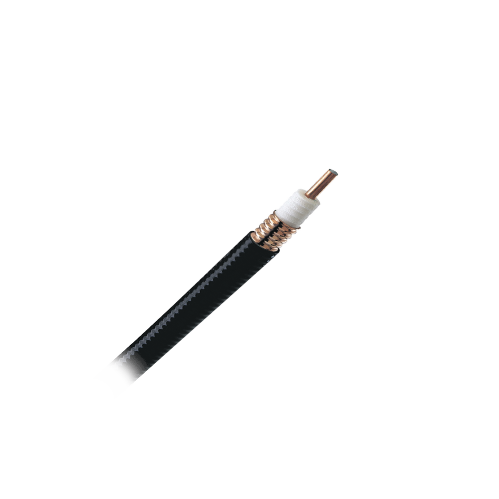 Cable coaxial Heliax de 1/2", cobre corrugado, blindado, 50 Ohms