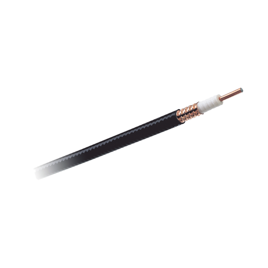 Cable coaxial Heliax de 1-1/4". Cobre corrugado. 100% Blindado
