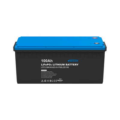 Batería LiFePO4 Estacionaria / 2.56 kWh 25.6V / 100Ah / IP65 / >5000 Ciclos @80% DOD / Certificaciones Internacionales