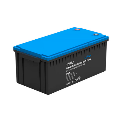 Batería LiFePO4 Estacionaria / 3.84 kWh / 25.6V 150Ah / IP65 / 6000 Ciclos 80% DOD / ABS / Protecciones Múltiples / Bala