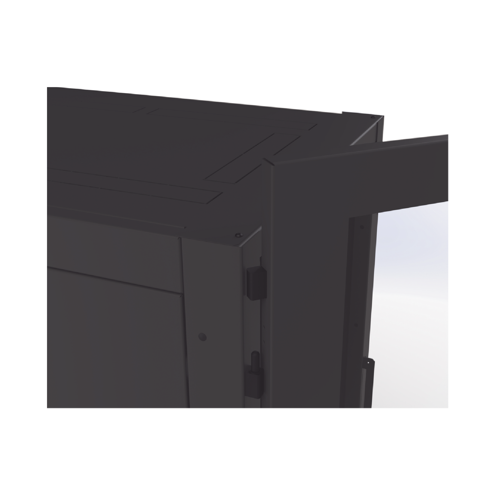 Gabinete Profesional de Piso para Telecomunicaciones de 12UR, 1000 mm Profundidad.