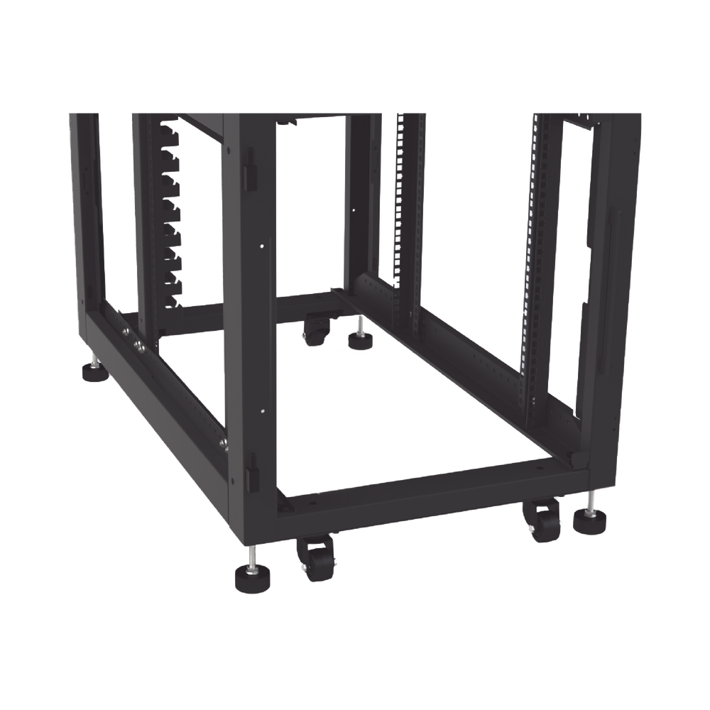 Gabinete Profesional de Piso para Telecomunicaciones de 12UR, 1000 mm Profundidad.