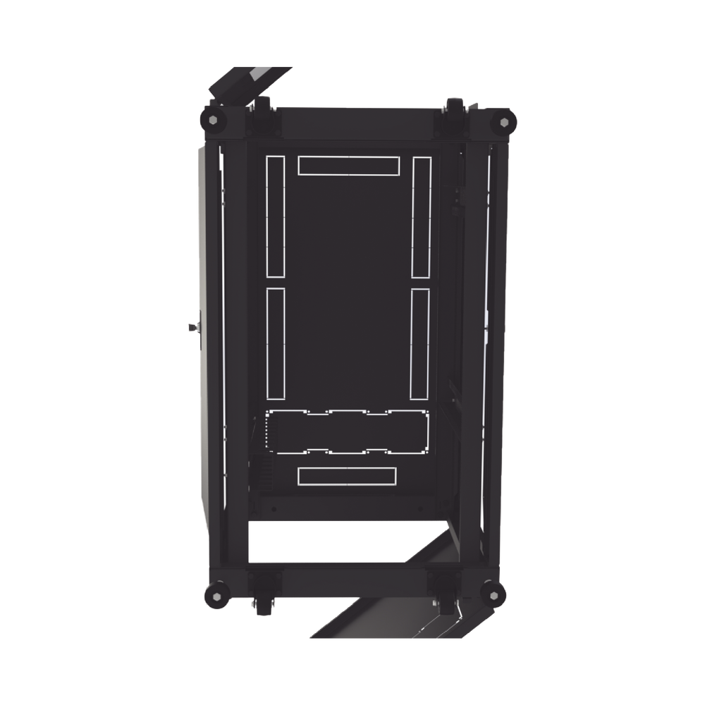Gabinete Profesional de Piso para Telecomunicaciones de 12UR, 1000 mm Profundidad.
