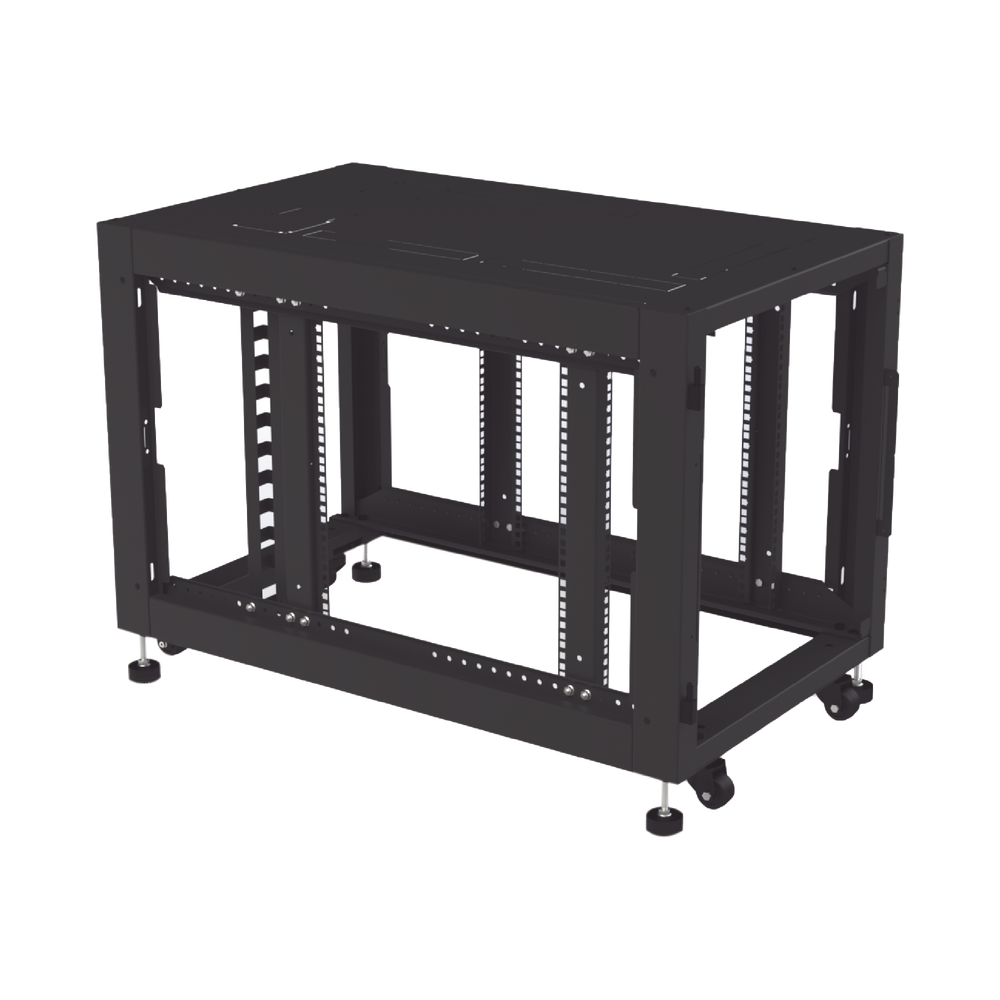 Gabinete Profesional de Piso para Telecomunicaciones de 12UR, 1000 mm Profundidad.