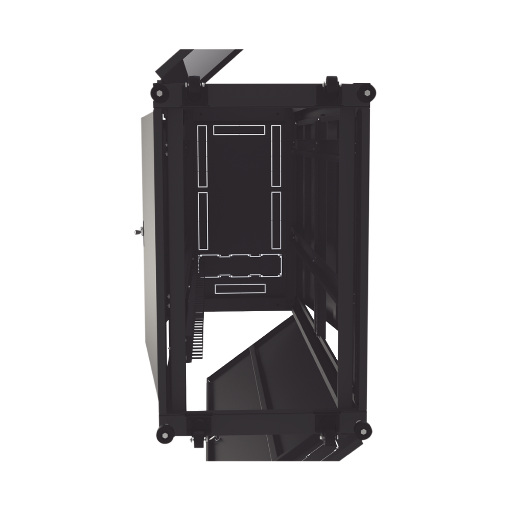 Standard 19" Rack Mount Telecommunications Cabinet, 42RU, 600mm Width x 1000mm Depth. Made of Steel.