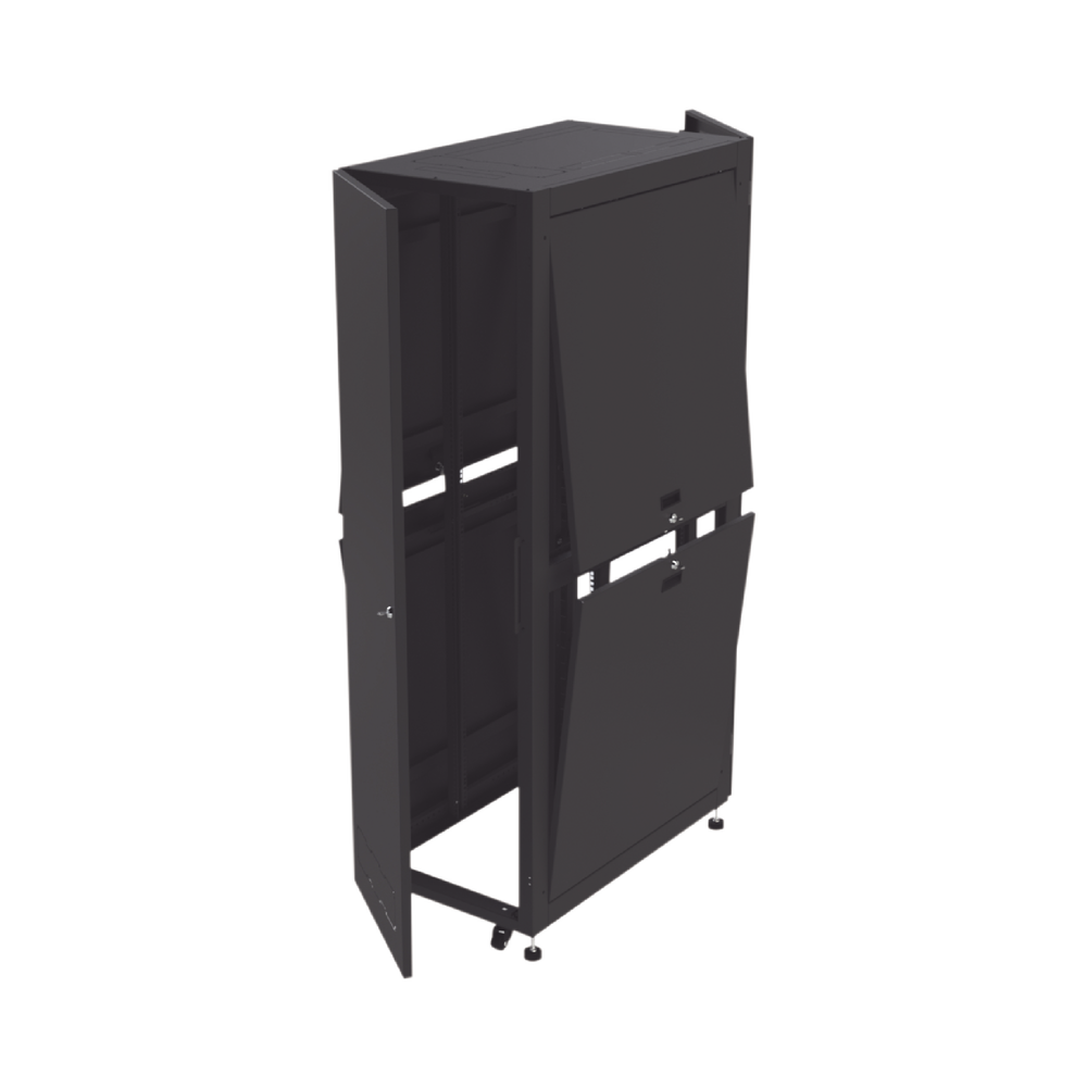 Standard 19" Rack Mount Telecommunications Cabinet, 42RU, 600mm Width x 1000mm Depth. Made of Steel.
