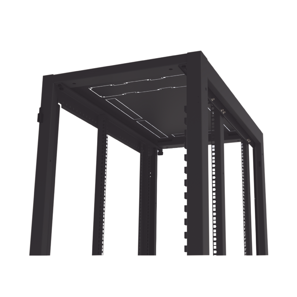 Standard 19" Rack Mount Telecommunications Cabinet, 42RU, 600mm Width x 1000mm Depth. Made of Steel.