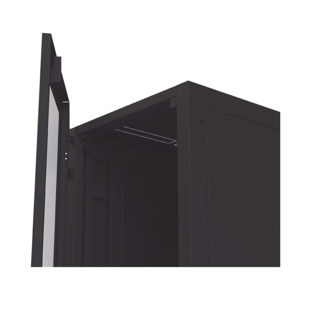 Standard 19" Rack Mount Telecommunications Cabinet, 42RU, 600mm Width x 1000mm Depth. Made of Steel.