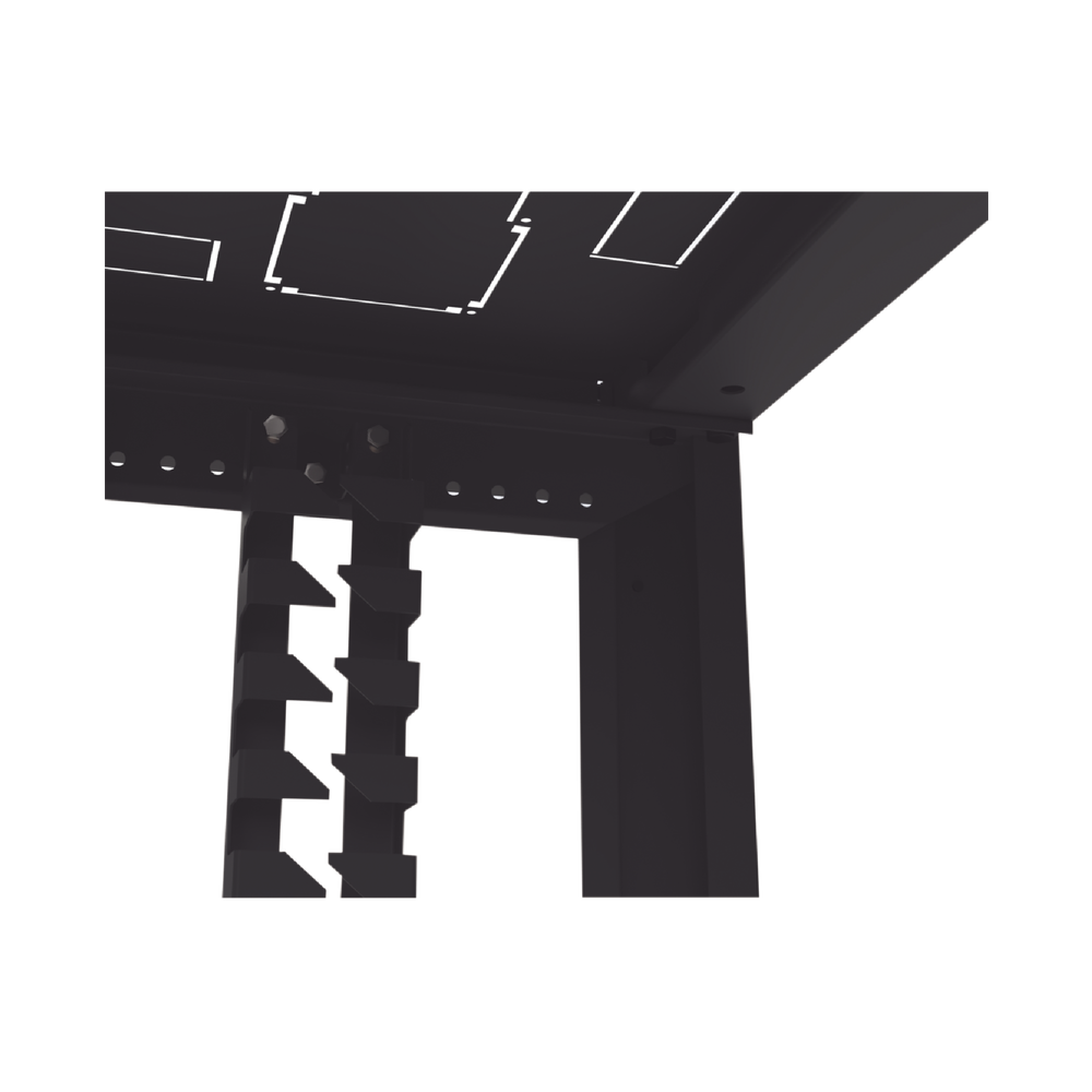 Standard 19" Rack Mount Telecommunications Cabinet, 42RU, 600mm Width x 1000mm Depth. Made of Steel.