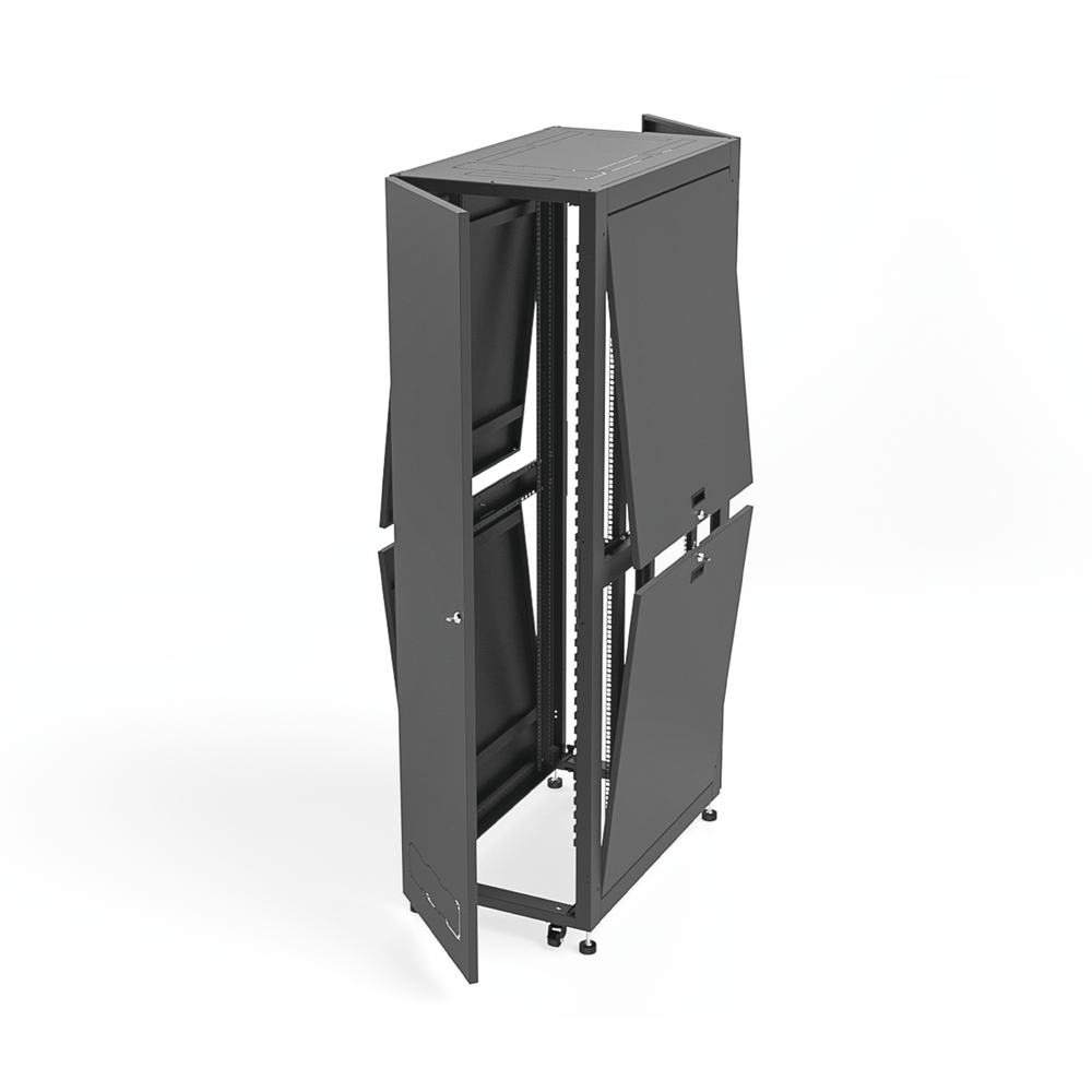 Gabinete Profesional para Telecomunicaciones de 45UR, 600 mm de Ancho x 1000 mm de Profundidad.