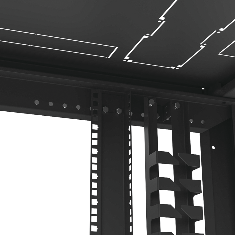 Gabinete Profesional para Telecomunicaciones de 45UR, 600 mm de Ancho x 1000 mm de Profundidad.