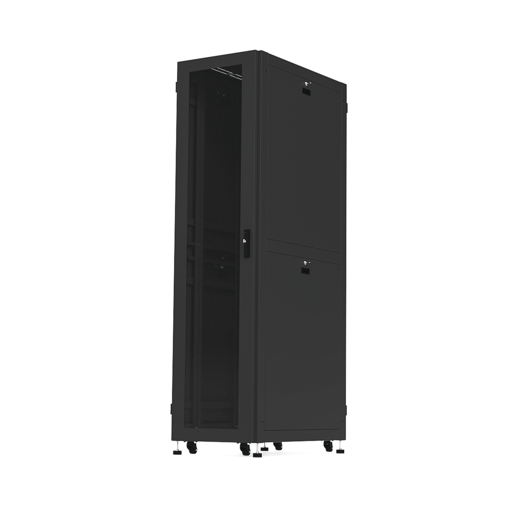 Gabinete Profesional para Telecomunicaciones de 48UR, 600 mm de Ancho x 1000 mm de Profundidad.
