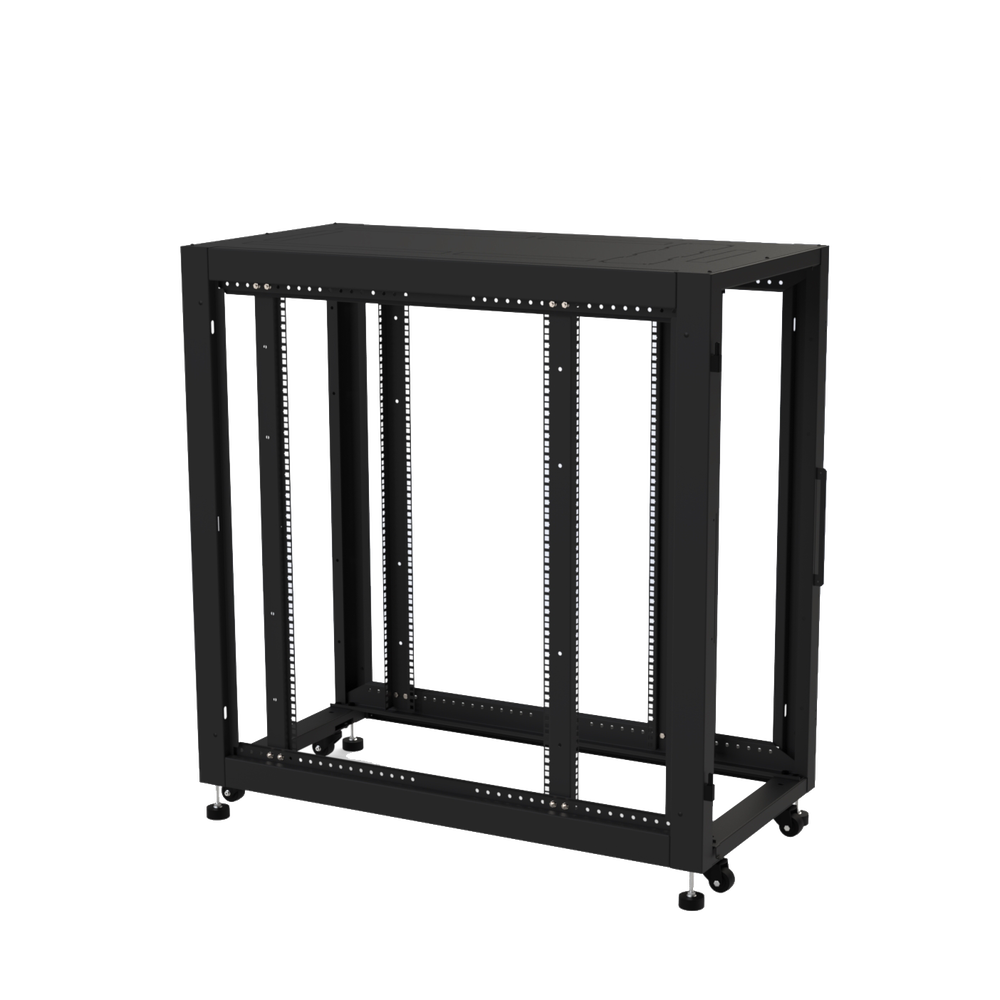 Gabinete Profesional para Telecomunicaciones de 24UR, 600 mm de Ancho x 1200 mm de Profundidad.