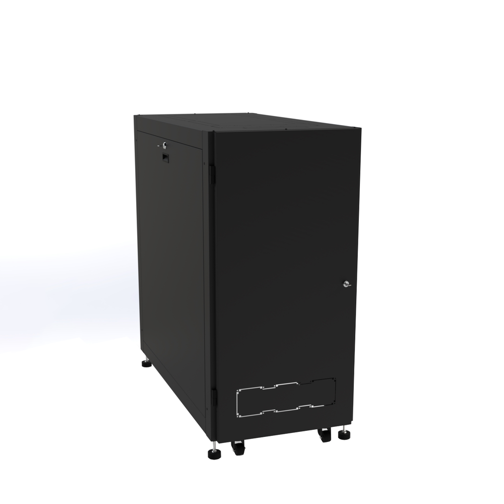 Gabinete Profesional para Telecomunicaciones de 24UR, 600 mm de Ancho x 1200 mm de Profundidad.