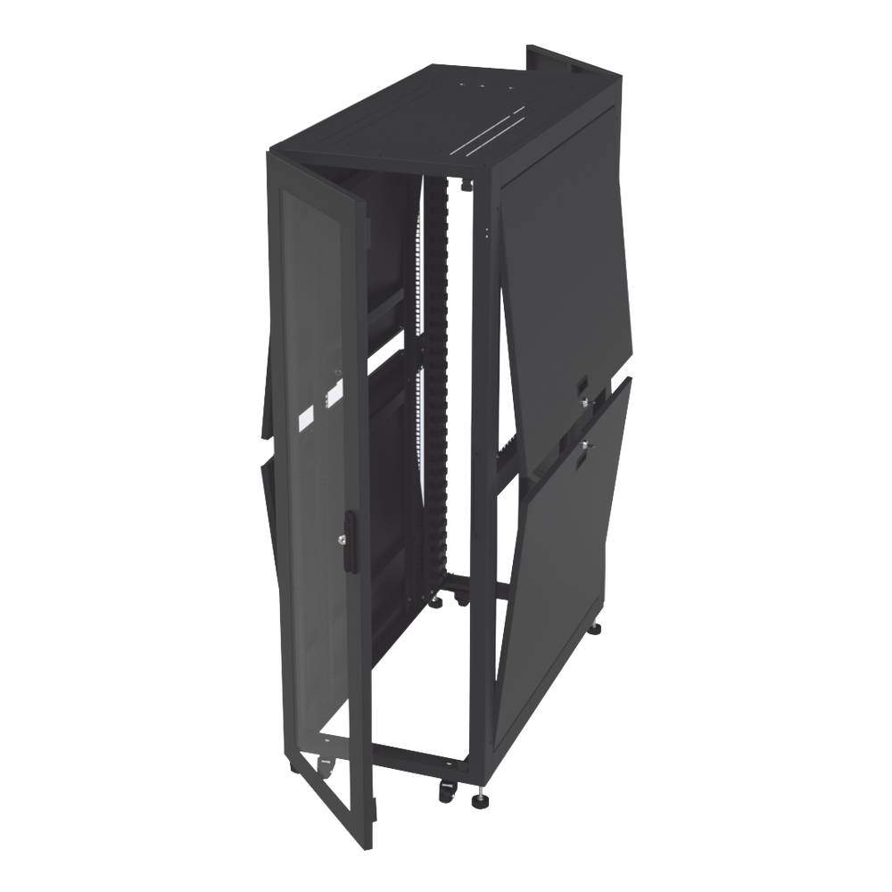 Gabinete Profesional para Telecomunicaciones de 37UR, 600 mm de Ancho x 1200 mm de Profundidad.