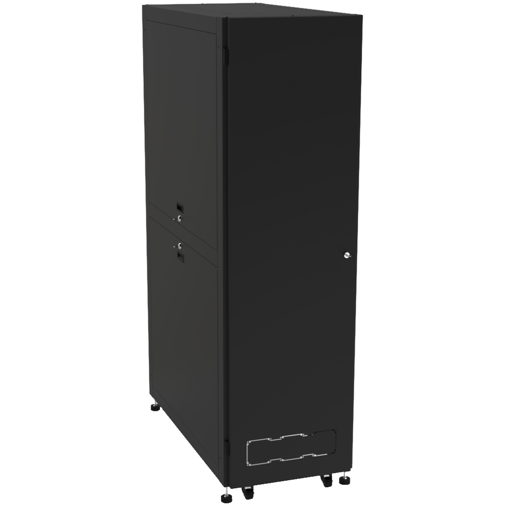Gabinete para Telecomunicaciones Rack Estándar de 19", 42UR, 600 mm Ancho x 1200 mm Profundidad. Fabricado en Acero.