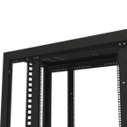 Gabinete para Telecomunicaciones Rack Estándar de 19", 42UR, 600 mm Ancho x 1200 mm Profundidad. Fabricado en Acero.