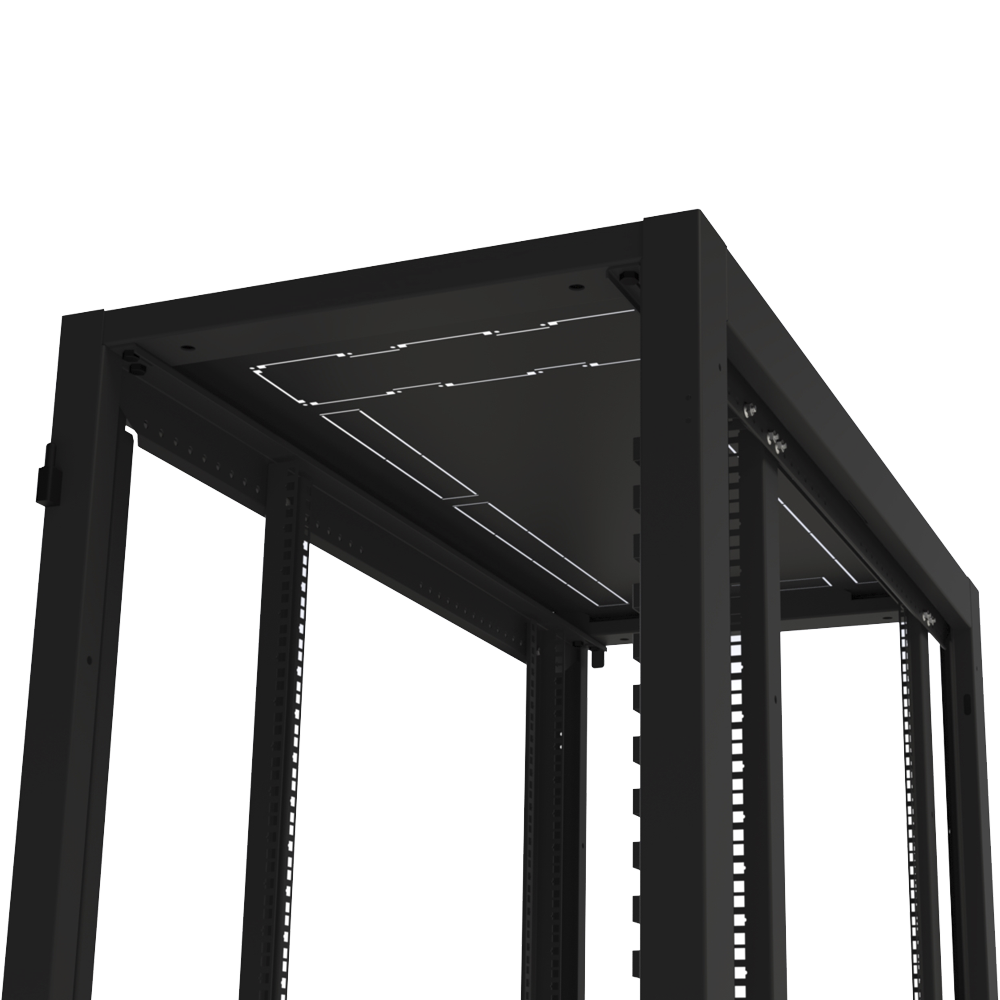 Gabinete para Telecomunicaciones Rack Estándar de 19", 42UR, 600 mm Ancho x 1200 mm Profundidad. Fabricado en Acero.