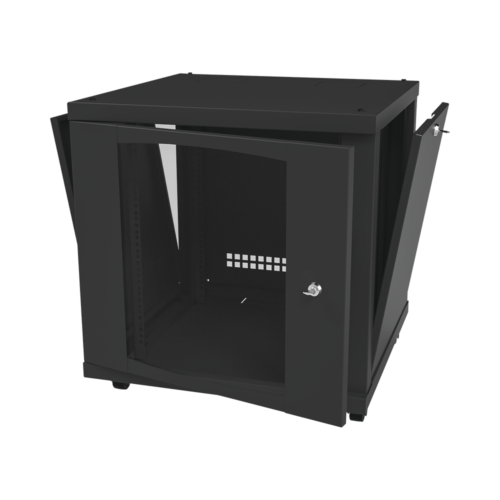 Gabinete Profesional para Telecomunicaciones de 12UR, 638 mm Profundidad.