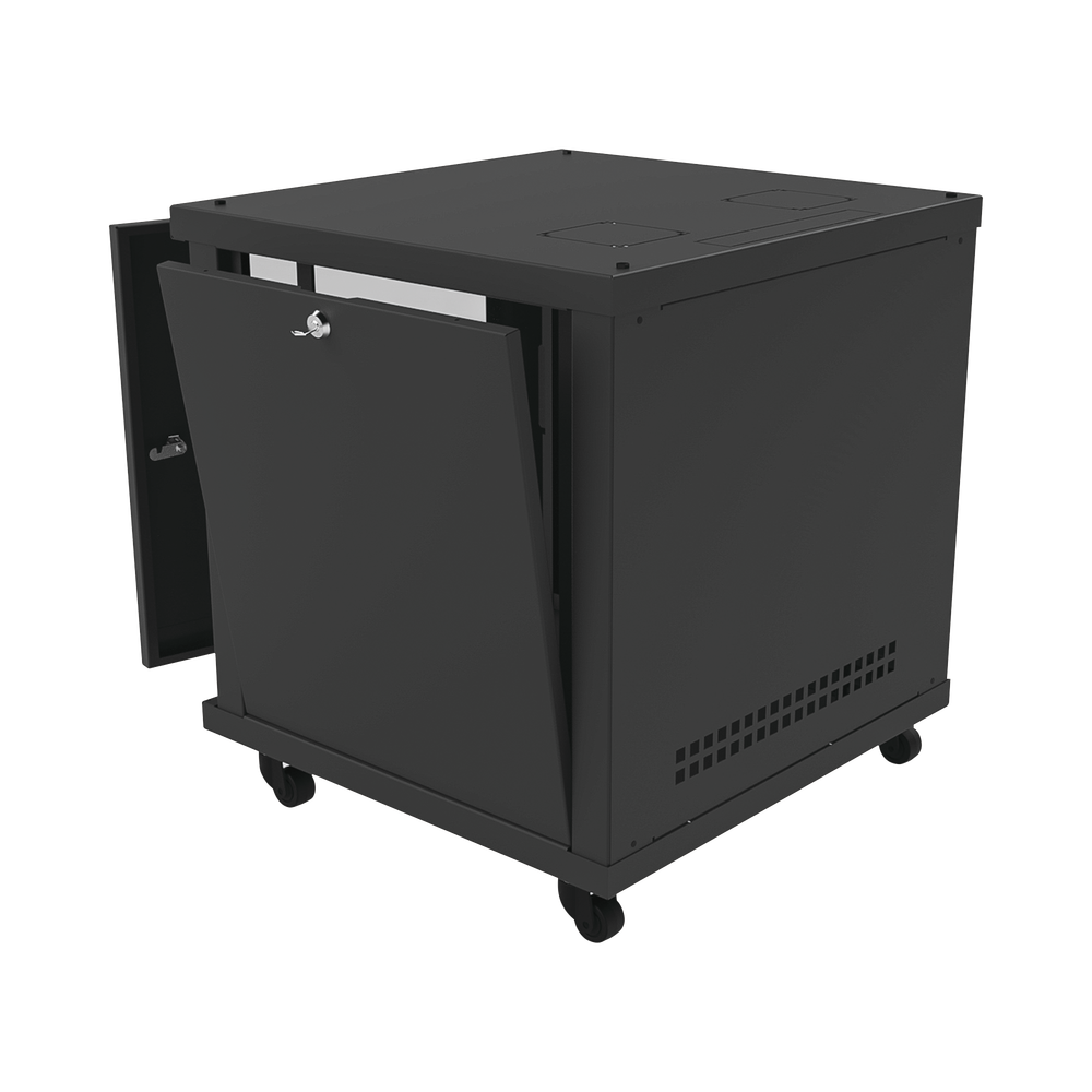 Gabinete Profesional para Telecomunicaciones de 12UR, 638 mm Profundidad.