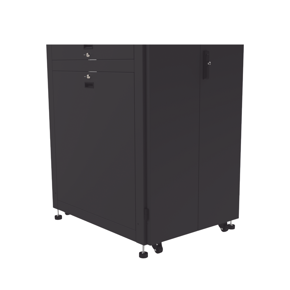 Gabinete para Telecomunicaciones Rack Estándar de 19", 42UR, 800 mm Ancho x 1000 mm Profundidad. Fabricado en Acero.