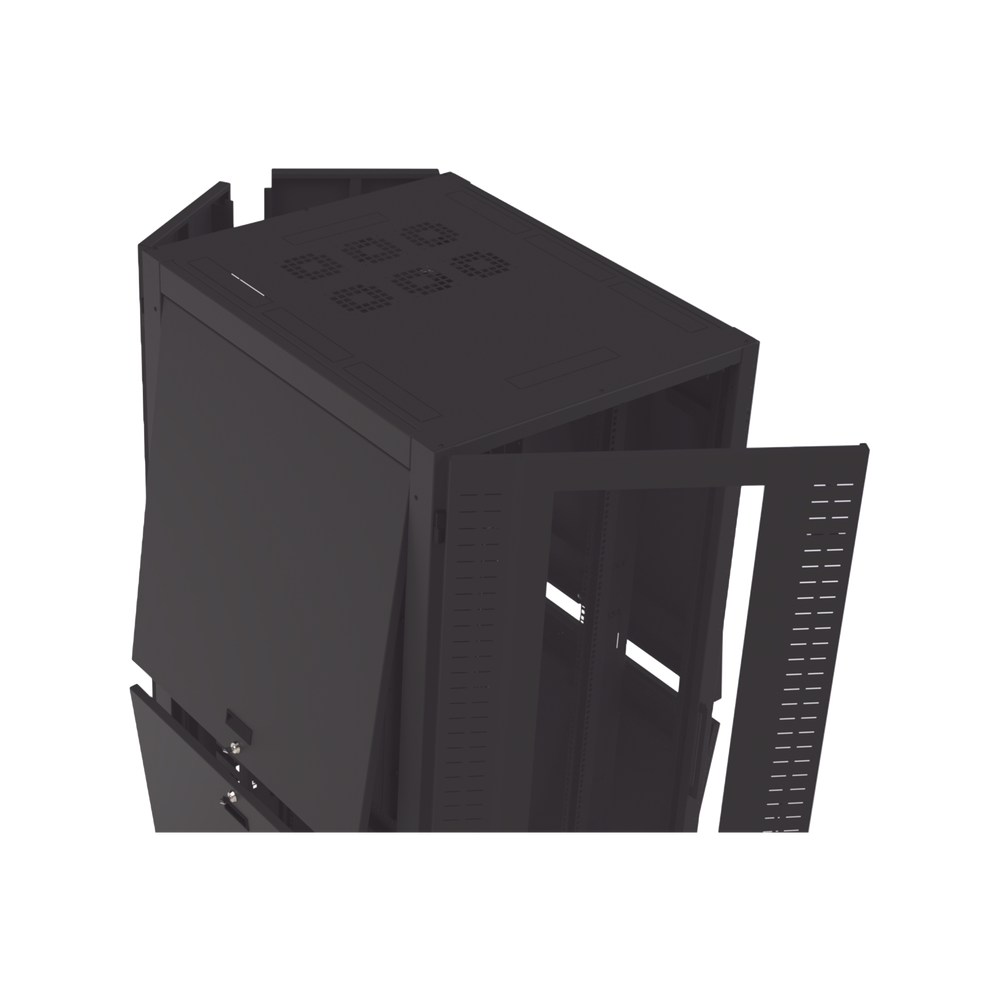 Gabinete Ancho para Telecomunicaciones de 45UR, 800 Ancho, 1000 mm Profundidad. Incluye Iluminación.