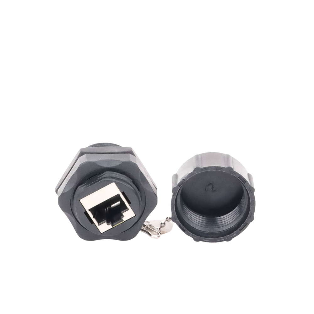 RJ45-RJ45 Industrial Coupler Category 6 Shielded IP67 (Waterproof)