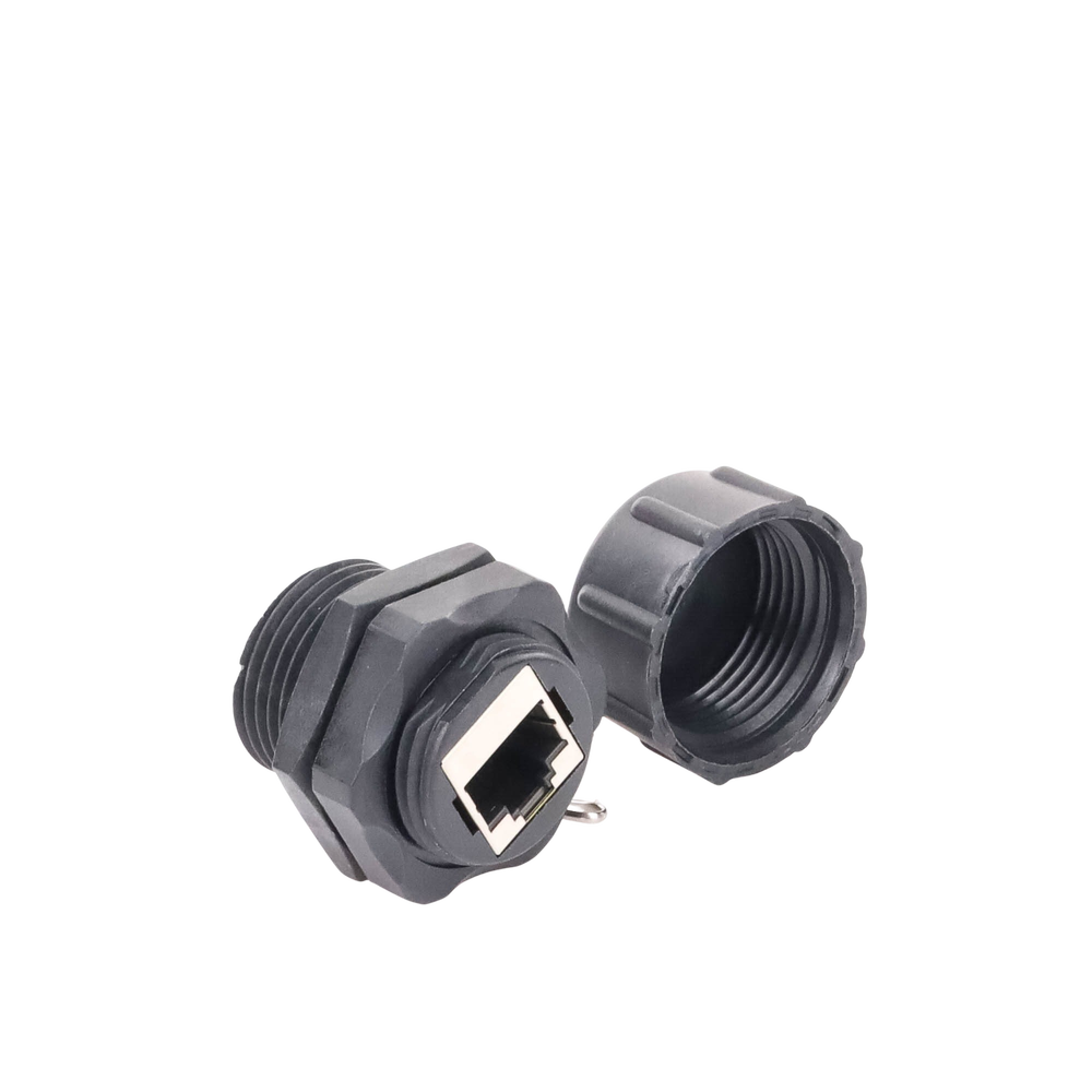 RJ45-RJ45 Industrial Coupler Category 6 Shielded IP67 (Waterproof)