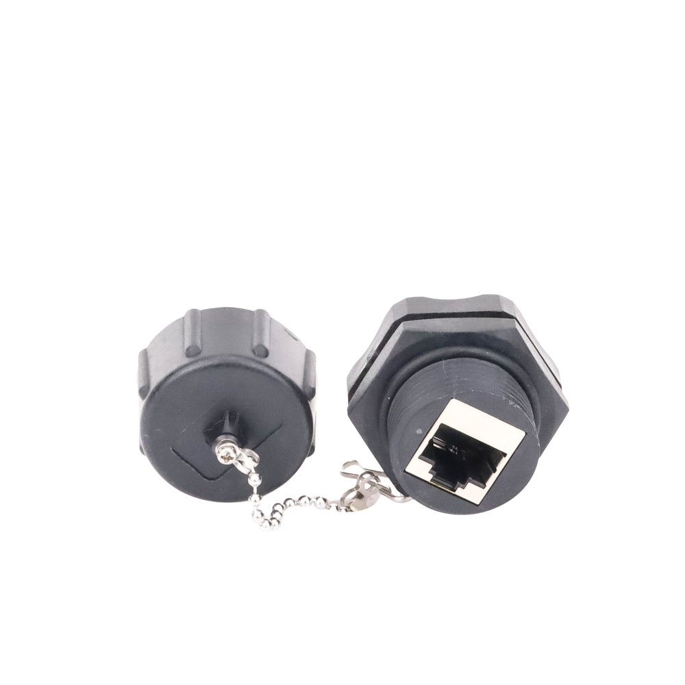 RJ45-RJ45 Industrial Coupler Category 6 Shielded IP67 (Waterproof)