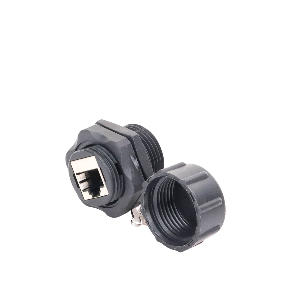 RJ45-RJ45 Industrial Coupler Category 6 Shielded IP67 (Waterproof)