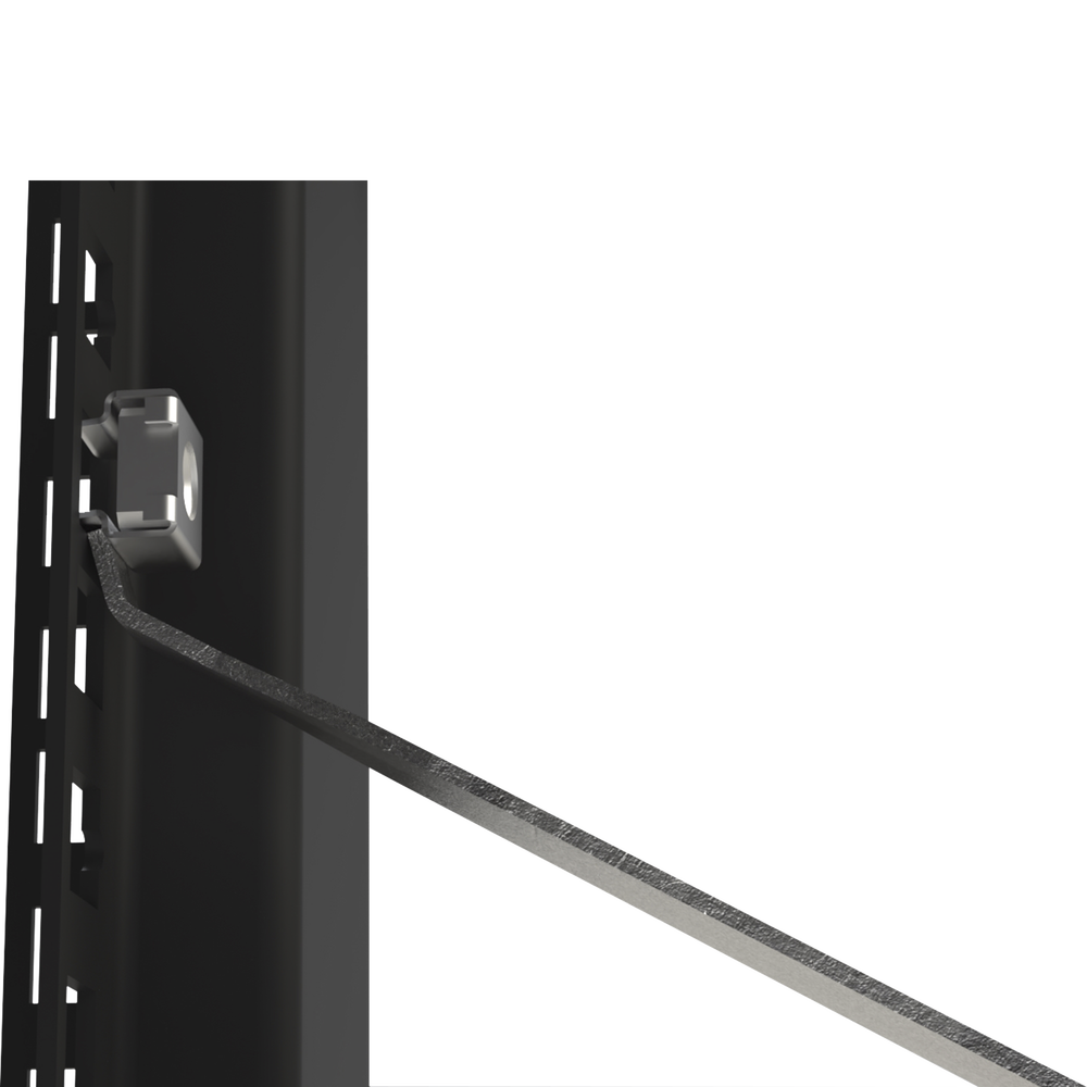 Compact Wrench for Installing/Removing Cage Nuts in Square Hole Racks.