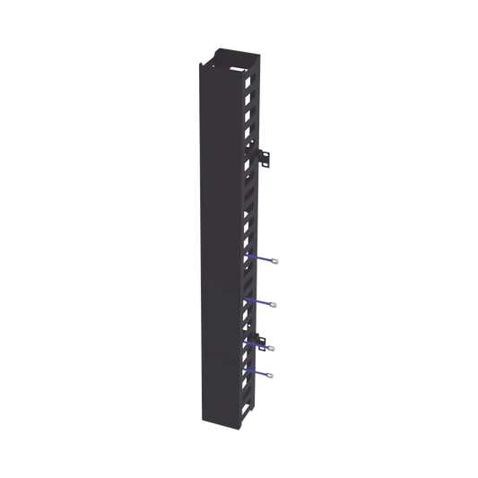 Kit Organizador Vertical de Cable Sencillo para Rack Abierto de 24 Unidades para EIQR3224 y EIRL5524DR.