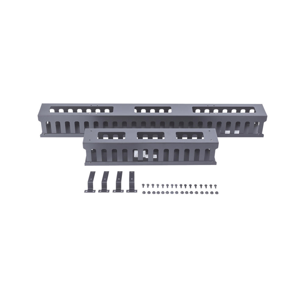 Kit organizador vertical de cable sencillo para rack abierto de 37 unidades