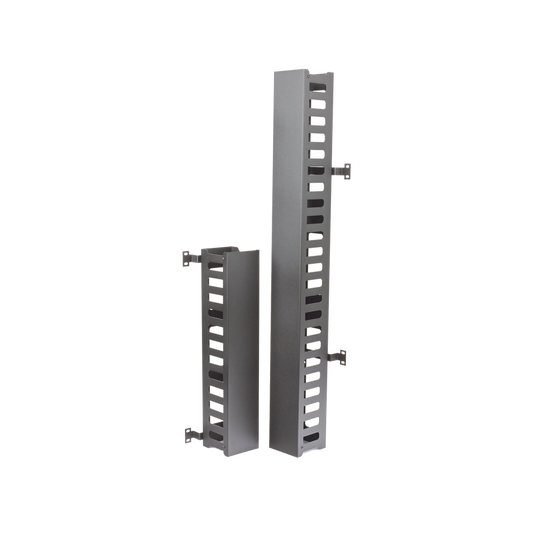 Kit organizador vertical de cable sencillo para rack abierto de 37 unidades